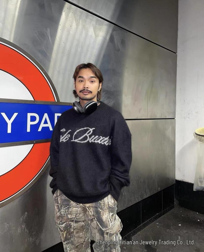 Amerikanischer Cole Buxton Unisex Lockerer Freizeit-CB Pullover Strickware