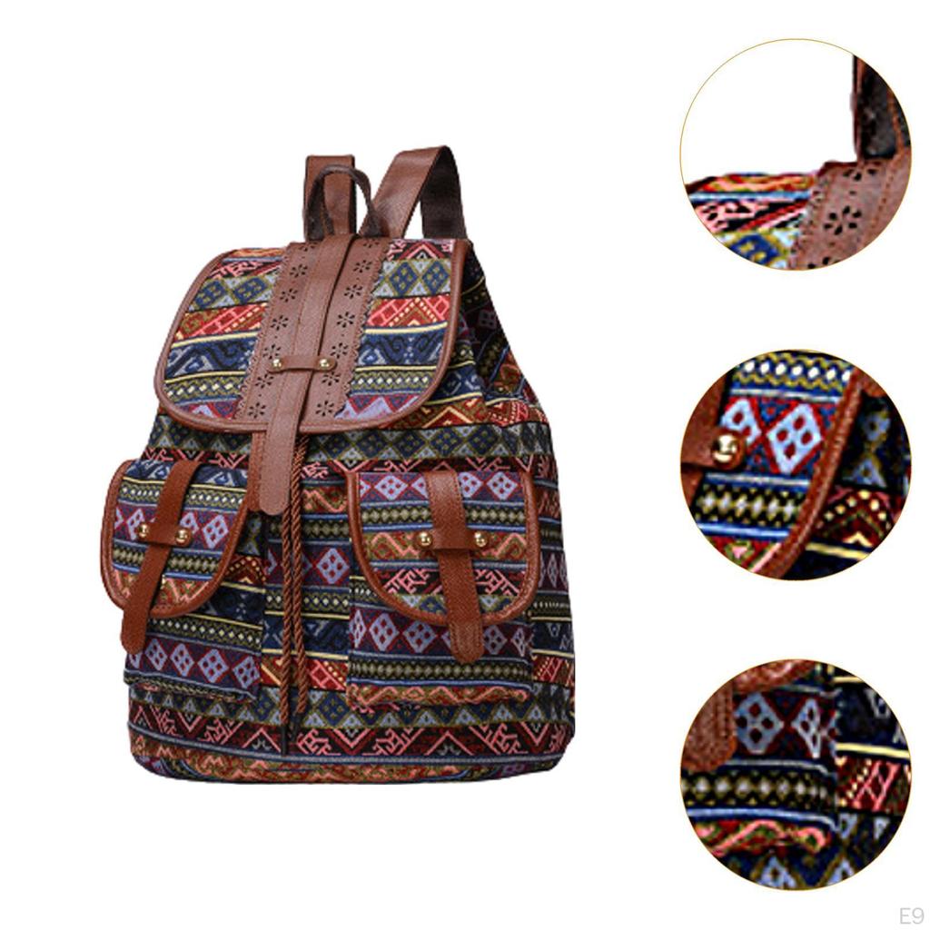 Stylish Ethnic Print Backpack for Outdoor Adventures