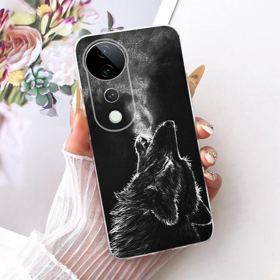 For Vivo V40 V2348 Case V40 Pro V2347 Cover Luxury Dragon Cartoon Soft Silicone Phone Case For Vivo S19 Pro T3 Ultra Funda Coque