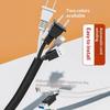 2M Braided Cable Sleeve Pet Nylon Wrapping Cable Casing Cable Sleeves Wire For Desk Pc Tv Wire Protector Cable Wrap Cover