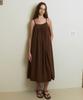 GREENBUTTER Embroidery Rayon Dress (Brown)