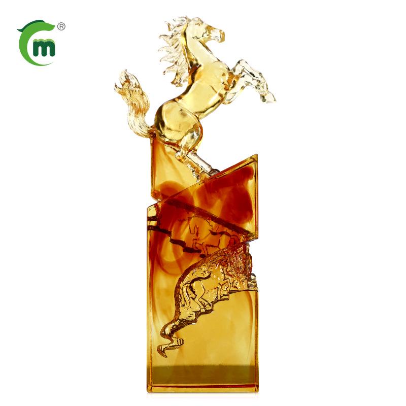 Fengming Glazed Chinese Zodiac Horse Figurine - Gift & Home Decor for Friends, Clients, Colleagues