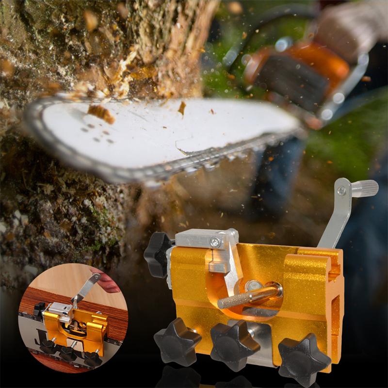 Set portabil de ascuțit pentru ferăstrău cu lanț din oțel inoxidabil + aliaj de ascuțire a lanțului pentru ferăstrău cu lanț