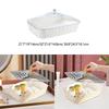 Serving Tray Decorative Reusable Clear Rectangle Multipurose Portable with Lid Organizer for Table Breakfast Events Home Bar