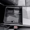 For Tesla Model 3 -2025 Model Y 2025 ABS Black Car Center Console Armrest Storage Box Organizer Interior Ccr Accessories