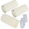 3PCS Remote Control Electronic LED Simulation Candle Lamp for Home Wedding Party Decoration