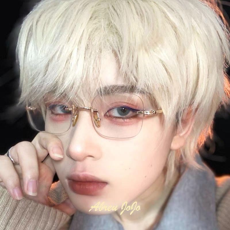 Königliche Schwester Kurzsichtigkeitsbrille Damen Tide Randlos Blaulichtschutz Strahlung Einfache Artefakt