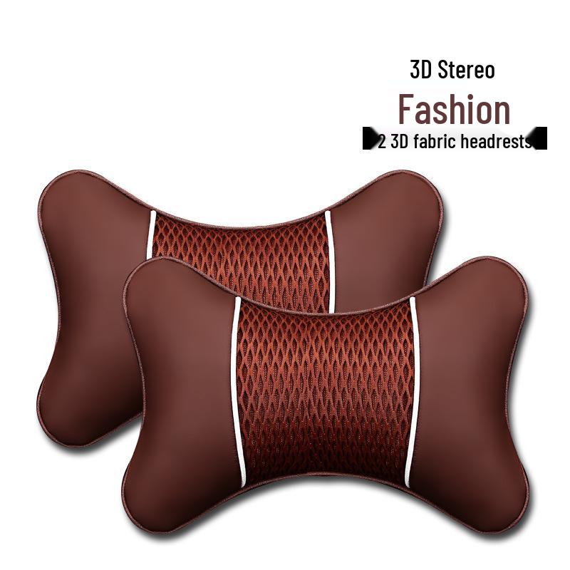 

Подушки для поддержки шеи в автомобиле из ледяного шелка и кожи, пара