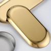Stainless Steel Dining Plate Dessert Plates Nut Fruit Cake Tray Snack Kitchen Plate Western Steak Kitchen Plate Dish