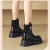 Autumn and winter retro fashion thick-soled heightening Martin boots women's small fashion temperament thick heel thin boots