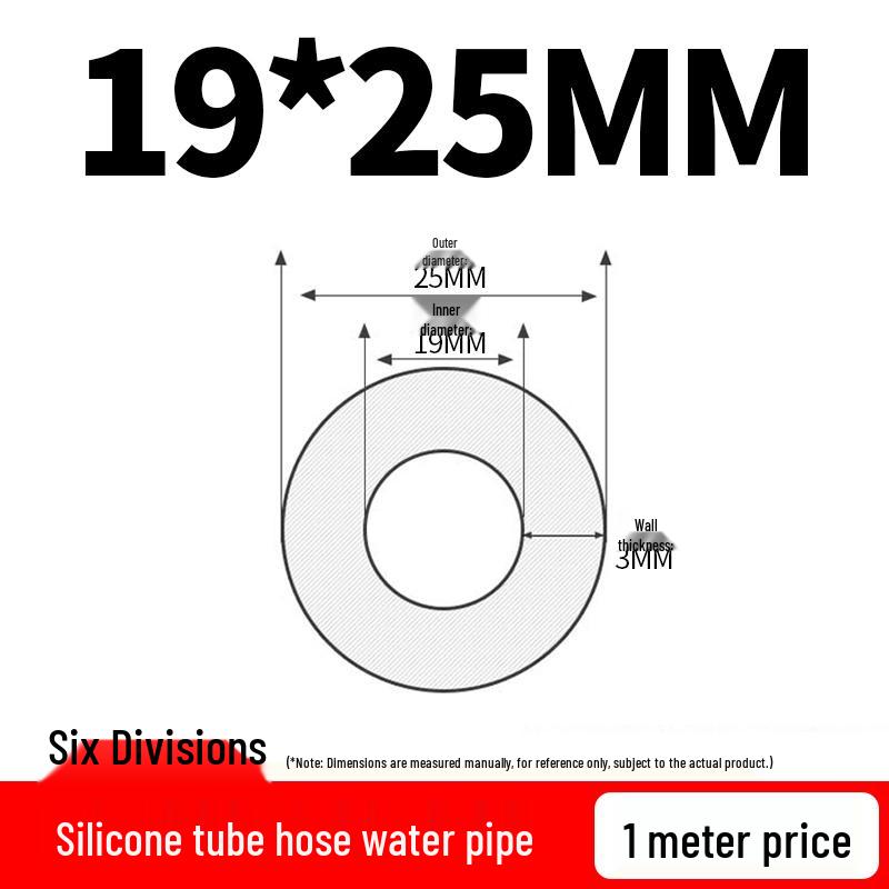 Elastic Tear-Resistant Transparent Silicone Water Hose - Odorless & High-Temperature Resistant for Household Water Dispensers
