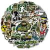 50/100 Pcs Cartoon Military Equipment Theme Stickers No Repeat for Helmet Scooter Notebook Stationery Box Suitcase Outdoor Gear