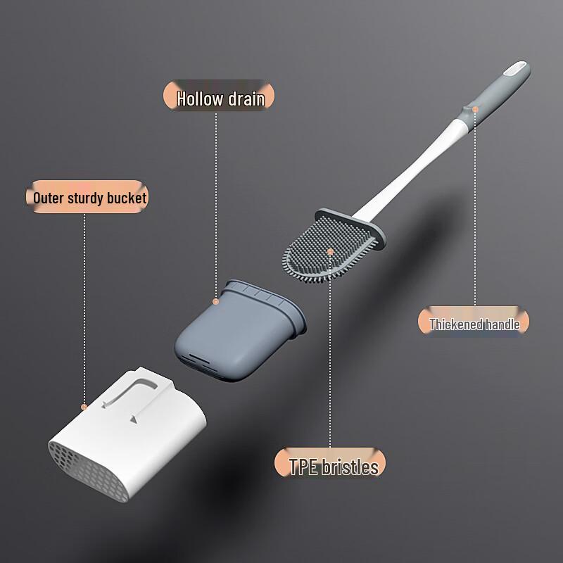 Aige Wall-Mounted Silicone Toilet Brush