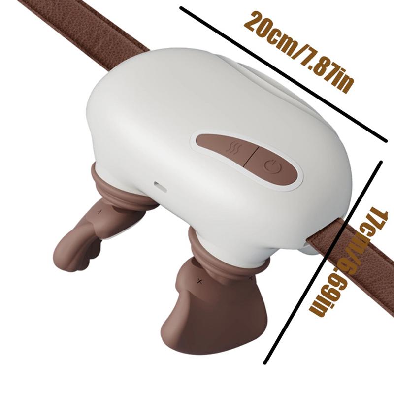 Neck Massager With Real Hand Simulation Wireless Portable Neck And Back Massager 4D Kneading Massage Design For Pain Relief