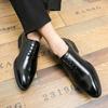 New Red Sole Brogue Shoes Men Black Business Mens Formal Shoes Lace-up Round Toe Spring/Autumn Size 38-46