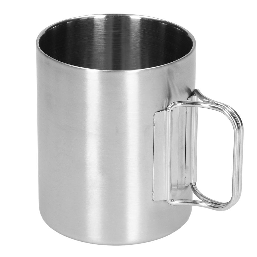 Edelstahltasse Korrosionsbeständig Klappgriff Klappdesign Exquisite Kaffeetasse