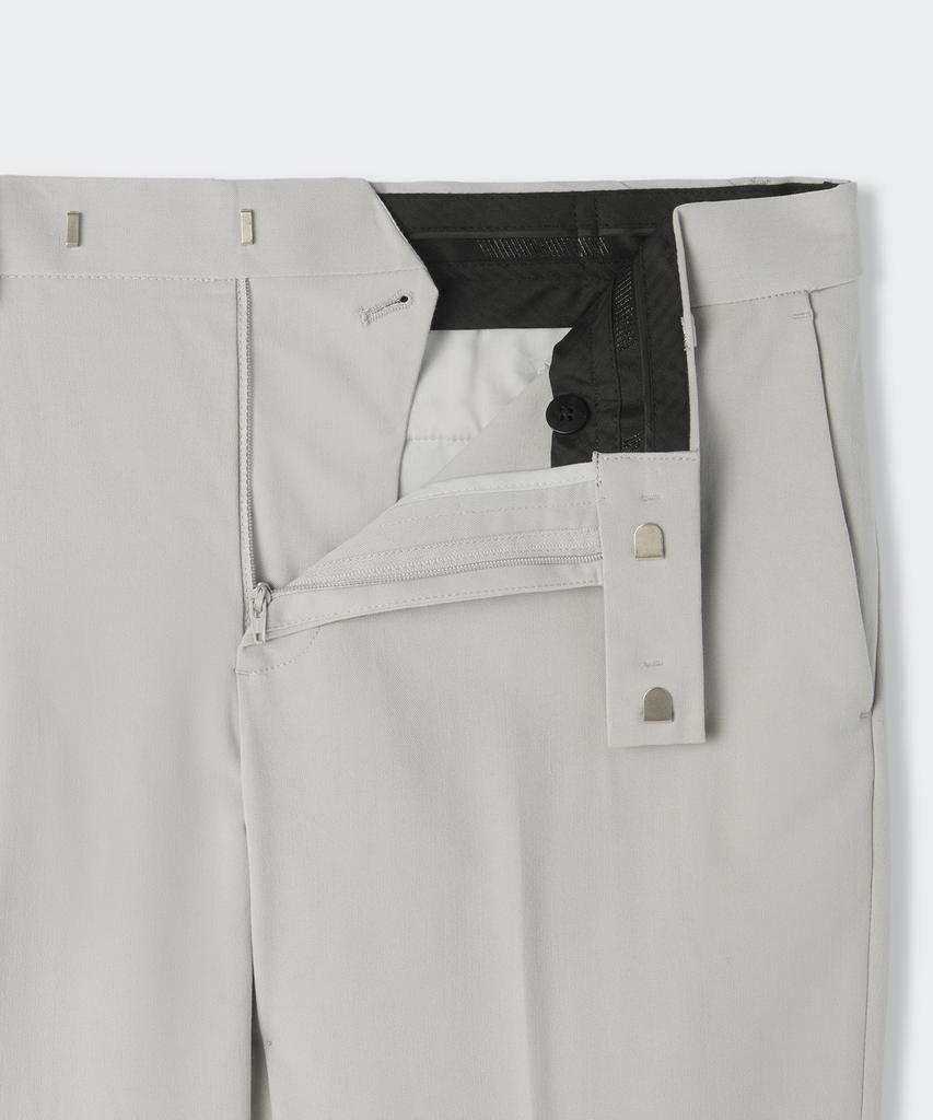 MUSINSA STANDARD Semi-Wide Hidden Banding Slacks [Dusty Cream]