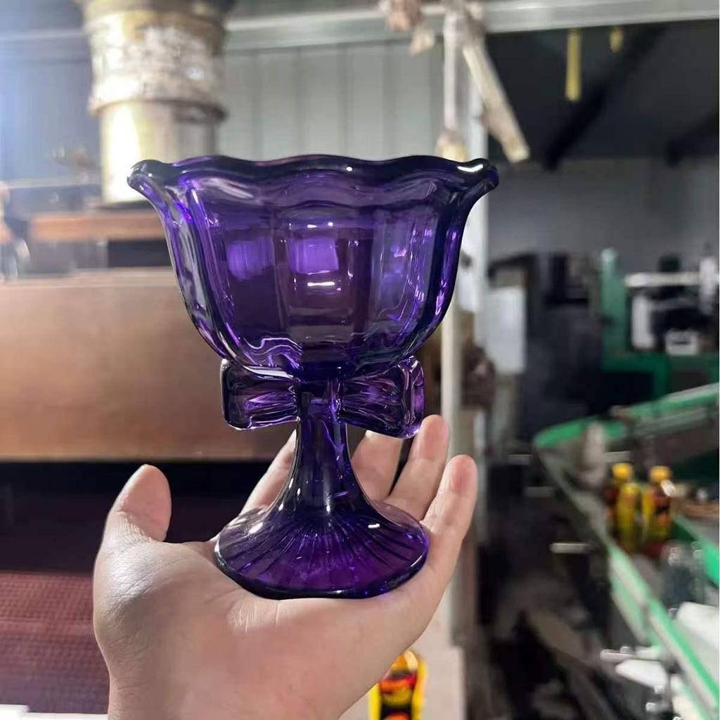 Elegant High-Stem Glasses for Ice Cream, Jelly, Champagne, Wine, Cocktails & Coffee