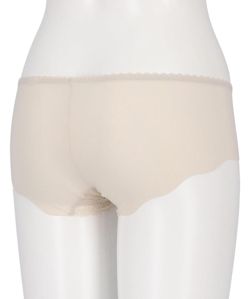 Wacoal Shorts Pair with Back Show Through PXB611 BE L Boy-Length [SUHADA ONE] BXB411, Low-rise Hem, Won't Outerwear,