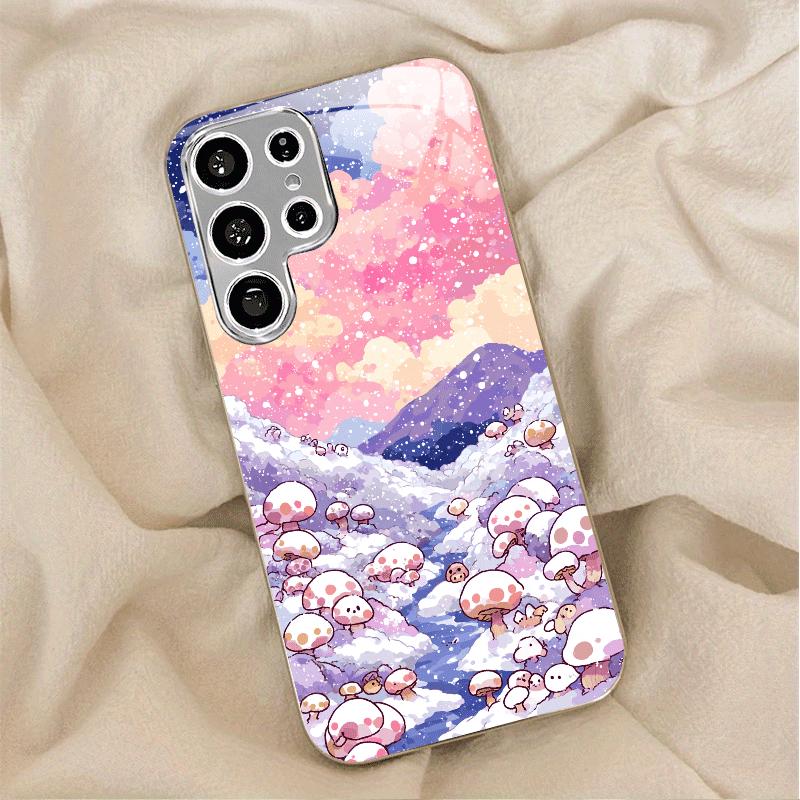 Špičkové pouzdro na telefon Galvanicky pokovené sklo TPU pouzdro na telefon pro Samsung Galaxy S26 S25 S24 S23 S22 S21 FE Ultra Plus Odolné proti pádu