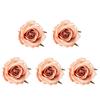 5Pcs Lifelike Artificial Rose Flower DIY 7cm Artificial Flower Fake Flowers for Wedding Garden Festival Party Wreath Headdress