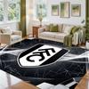 Fulham Voetbal Design Kristalfluweel Tapijt Zacht Decoratief Matje voor Slaapkamer Entree