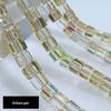 Multi-Faceted Crystal Glass Square Beads: 4/6/8mm Sugar Cubes for DIY Jewelry, Loose Beading with Holes
