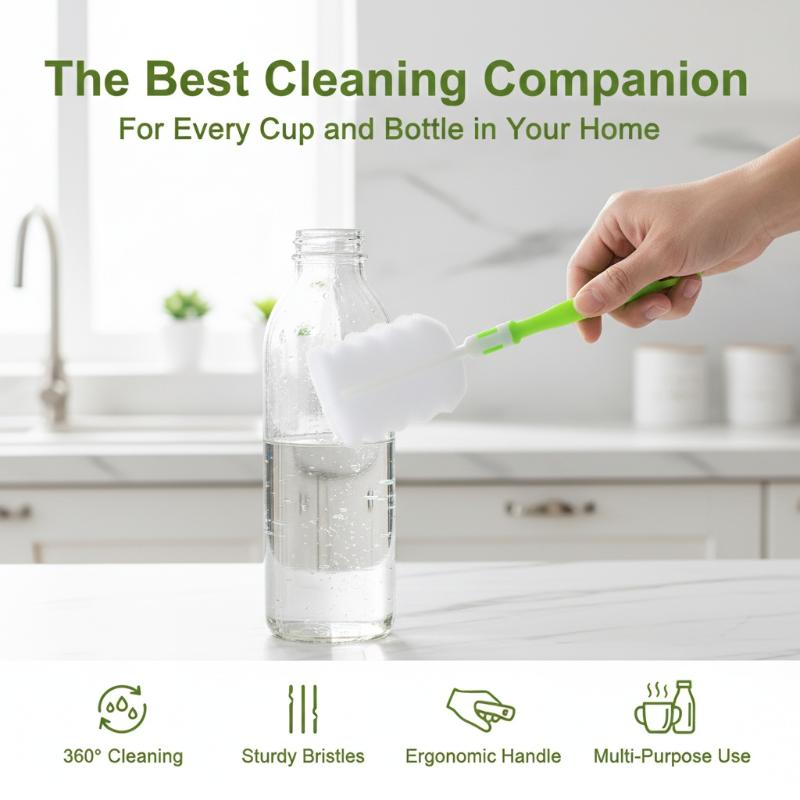 Insulated Cup Brush Baby Bottle Brush Sponge Cleaning Cup Brush Kitchen Cleaning Brush