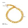 Gold-Plated Stainless Steel Fashion Anklet - Non-Fading Titanium Foot Jewelry