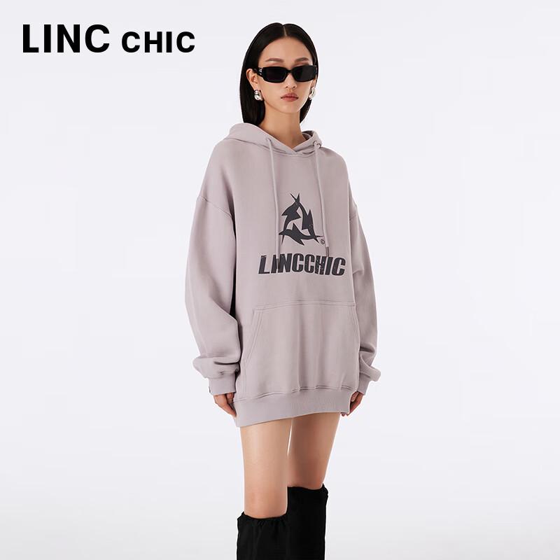 Jinyujie Women's Relaxed Fit Long-Staple Cotton Hooded Sweatshirt