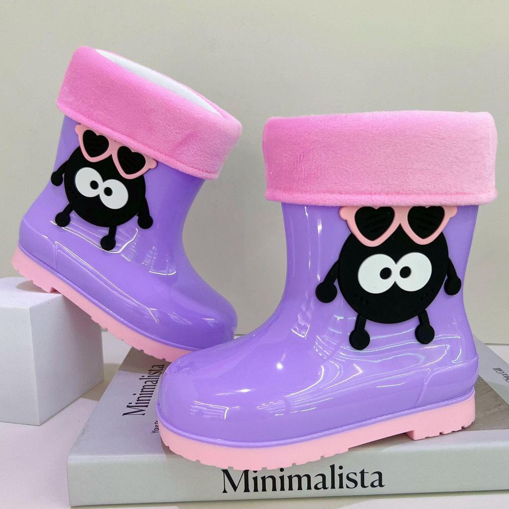 Children's Cartoon Rain Boots: Non-Slip, Water-Resistant Rubber Shoes for Toddlers and Kids, All-Season Wear