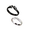 Angel & Demon Wing Couple Rings: European & American Style, Personalized Openable Thai Silver Rings