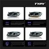 LED Projector Headlight Assembly with Flowing Turn Signals for 12-16 Volkswagen Magotan B7