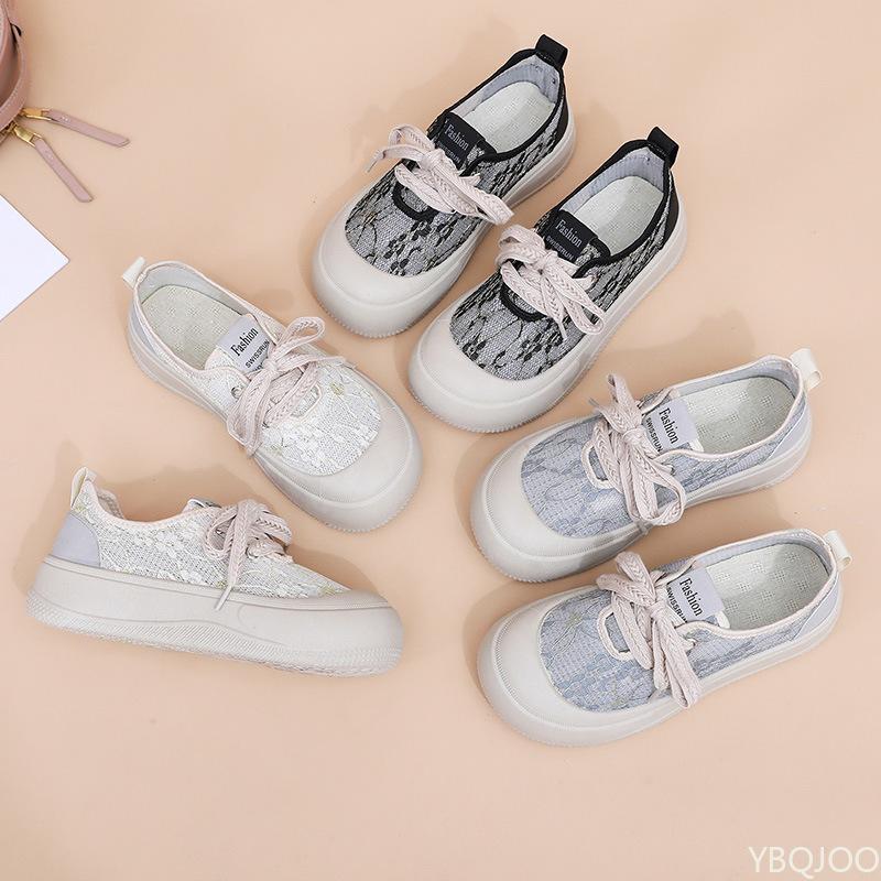 Fashion Spring Autumn Versatile Thick soled Comfortable Breathable Women's Shoes Fashionable Board Shoes Thin Lightweight Casual Shoes