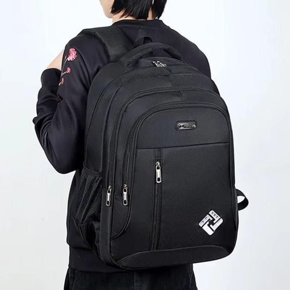 with USB Charging Port Business Notebook Backpack Casual Computer Bag High School Student