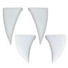 Halloween Car Vampire Teeth Decoration 3D Car Teeth Vampire Teeth Car Decor White Devil Horns Waterproof Bumper Decor