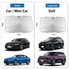 2024 Car Windshield Sun Shade Umbrella Foldable Sunshade Front Window Cover for UV Block Heat Protection Protector ParasolWindshield Sunshades 1