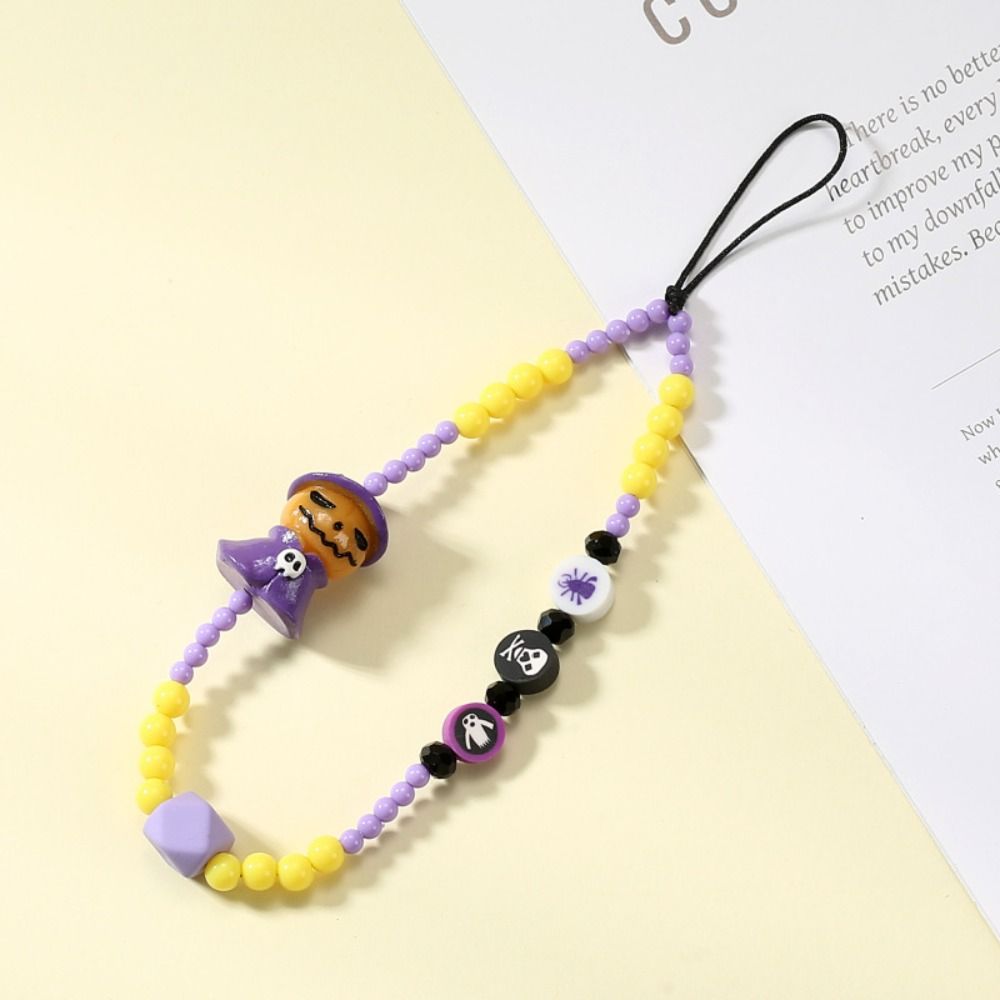 

Bowknot Cartoon Pumpkin Phone Strap Anti-Lost Ghosts Cellphone Lanyard Y2K Accesories style 3
