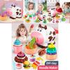 New Diy Cartoon Colorful Clay Cute Cow Noodle Maker Children's Playset For Creative Fun
