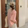 Women's Chic Pure Cotton Loose Fit White Short-Sleeve Shirt - Korean Style Summer Casual Top