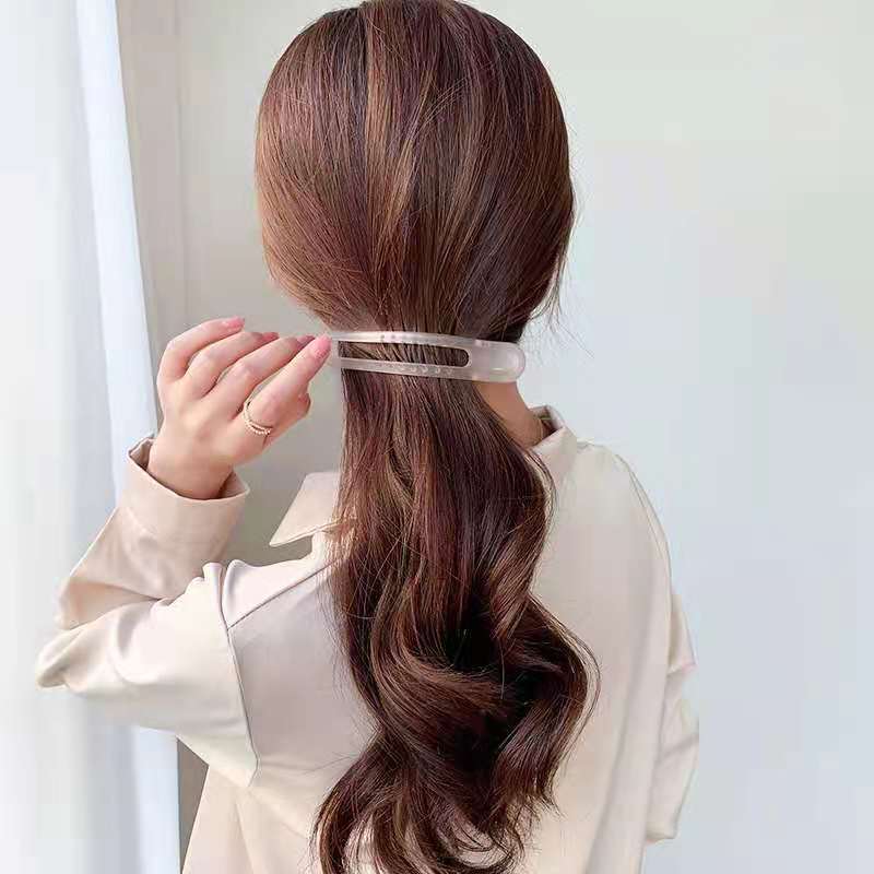 New Vintage Duckbill Hair Clamp Semi Opaque Matte Ins Trendy Summer Accessory