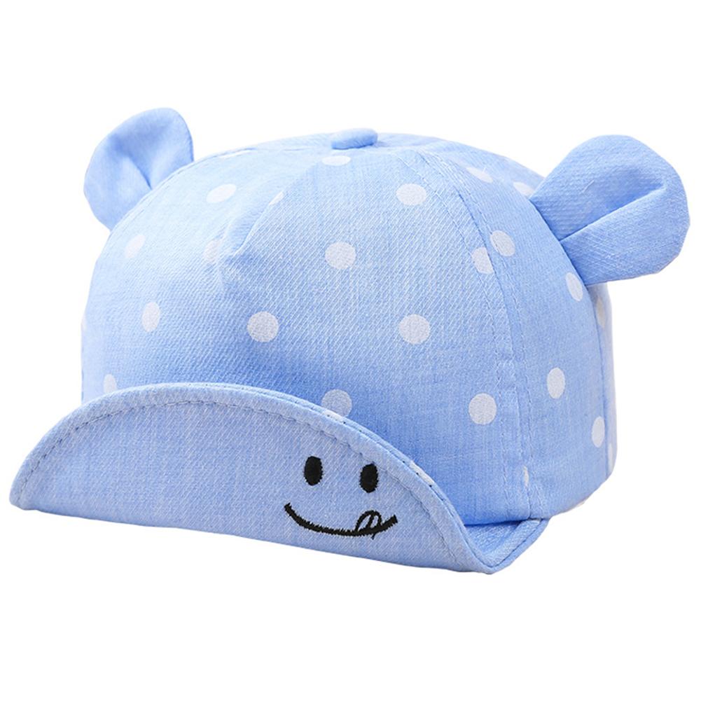 Flip Edge Hat Cotton Pot Pattern Cartoon Ear Design Warm Hat Sunbonnet