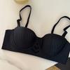 Plus Size Bra Women Ultra Thin Minimizes Large Bust Push Up Non-Sag Sexy Round Cup Fashionable