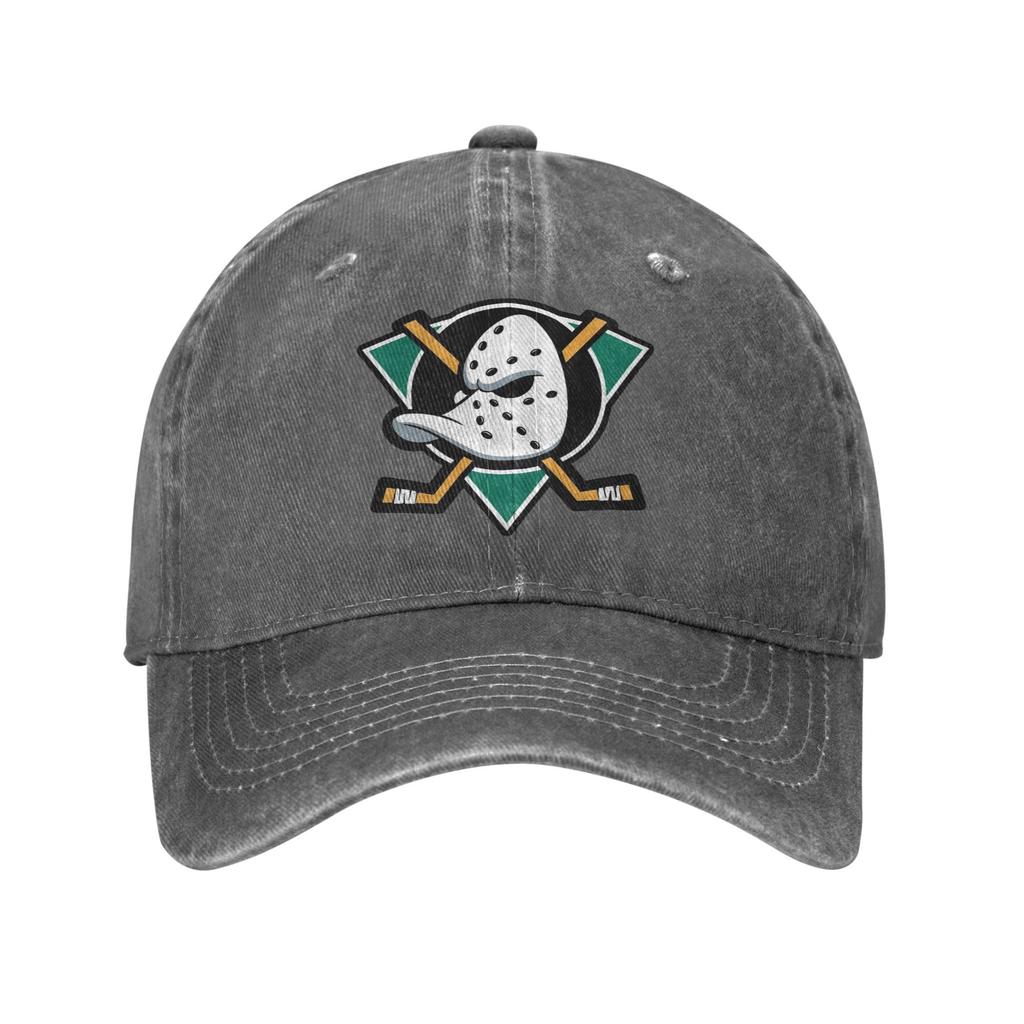 Mightys Ducks  Baseball Cap Sun  Hunting Camping Adjustable Washed Hip Hop Hats Men Adult Fashion Print Baseball Caps