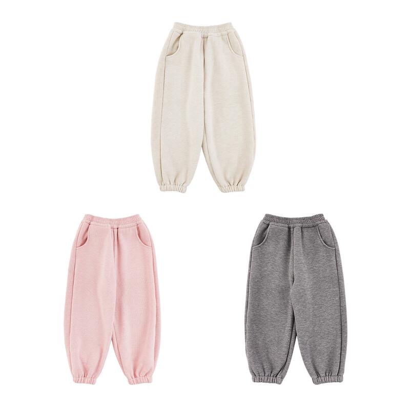 Yoyou Girls' Winter Fleece Lined Casual Jogger Pants