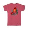 Christmas Cardinal Bird Holidays Cute Animal Winter T Shirt