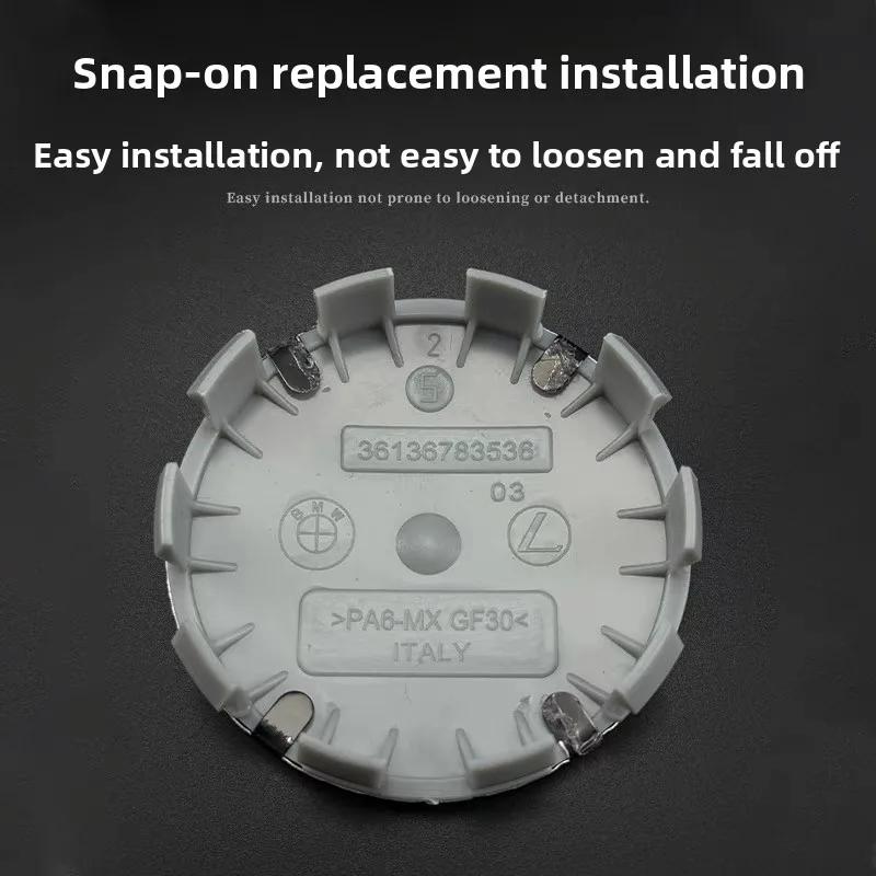 4 Stück Felgennabendeckel 68mm 56mm Blau Weiß Nabenkappe Für BMW E46 E90 E30 F10 F30 X5 X3 E39 F25 E60 E91 E87 M Autozubehör