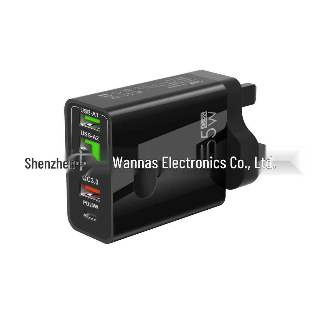 65W Multi-Functional Charger with 2 PD & 3 USB Ports - Super Fast Charging