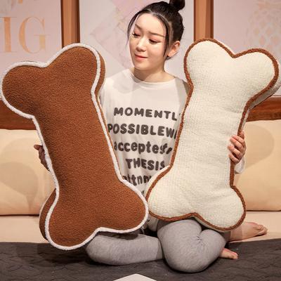 Cartoon Simple Dog Bone Throw Pillow Plush Toy Home Living Room Sofa Pillow Cushion Girl Soothes Rag Doll