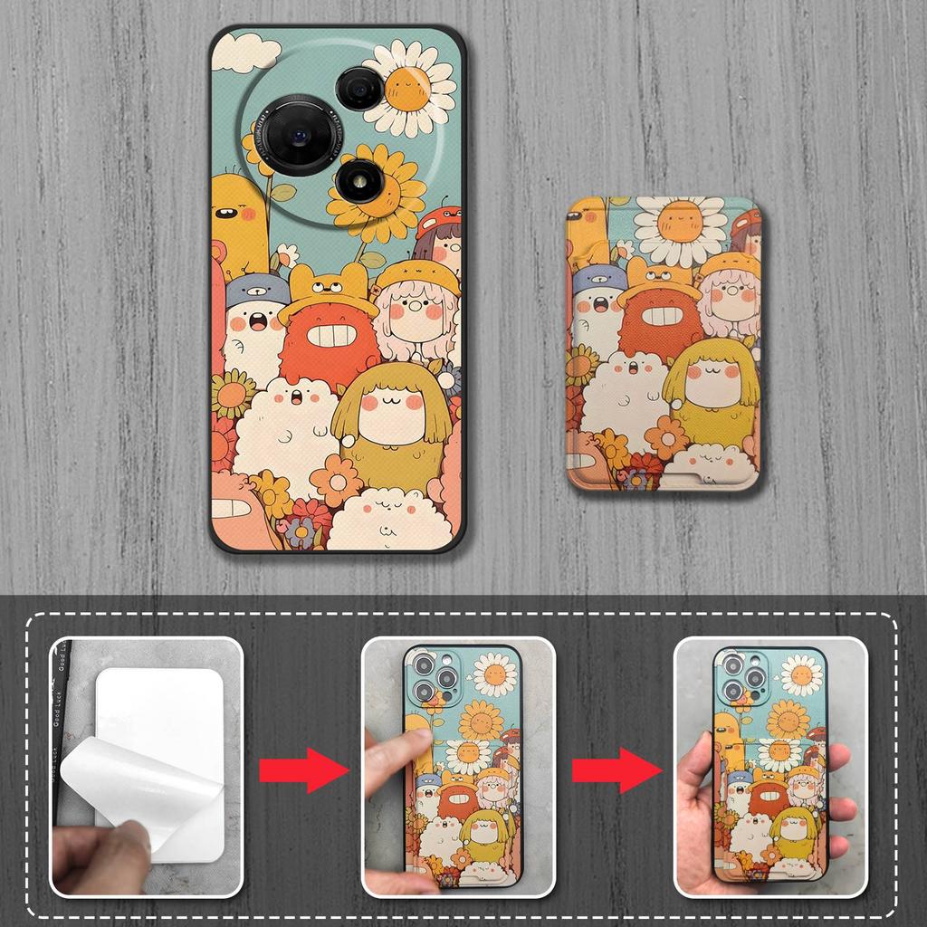 Custodia per telefono alla moda resistente allo sporco per TCL 60 NxtPaper Avvolgimento completo Cartone animato Impermeabile Durevole Grafite Cover Posteriore